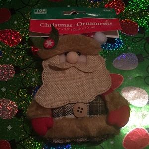 Plush Christmas Ornament Santa Clause